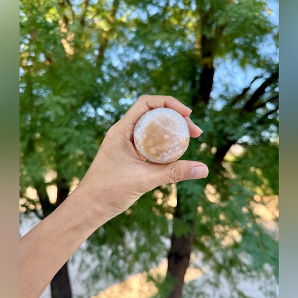 Flower Agate Sphere - Picture 5 of 6